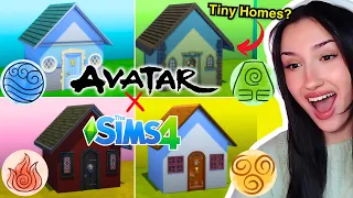 building AVATAR inspired TINY HOMES in The Sims 4