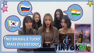 GRUPO DE KPOP REAGE AO ANO NOVO BRASILEIRO - TIKTOK BRASIL (COM X:IN)