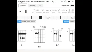 Ginger Baker's Air Force : What a Day | 1970 | Guitar Chord