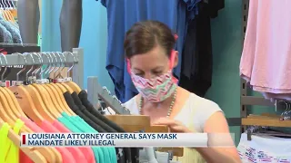 Louisiana attorney general says mask mandate likely illegal