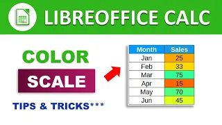 How to use Conditional Formatting with Color Scale in LibreOffice Calc 🔥🔥