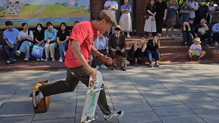 이런 기술 가능할 정도면 세계 1등 아닌가;;;; i've never seen skateboarding trick before