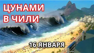 Цунами в Чили 16 января! Эвакуация с пляжей вызвала хаос на побережье Чили!