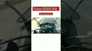 🔥 Pulsar RS200 BS6 Top Speed Run - Apache RTR 160 4V BS6 Top End - #bajajpulsar #shorts #pulsarrs200