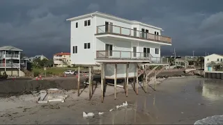 Matthew, Irma, Ian, now Nicole; Vilano Beach blue house 4-0, still standing