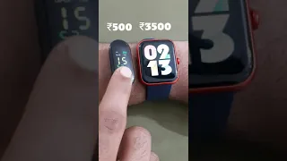 ₹500 vs ₹3500 BPM | Fake Fitness band vs BoAt Xtend smartwatch | #BeatsPerMinute #Shorts |