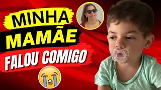 😭LEOZINHO VÊ A MAMÃE FALAR COM ELE E A REAÇÃO É DE CHORAR😭