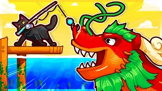 I Caught A LEGENDARY DRAGON Fish In This FREE Game
