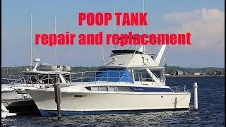 Removing Repairing Reinstalling a Holding Tank on a Chris Craft Commander