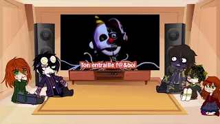 Aftons react to FNAF lore in a nutshell | Gacha | My AU