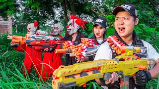 LTT Films : Captain Warriors S.E.A.L X Nerf Guns Fight Criminal Group Theft Grakk Mask