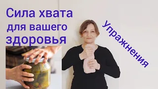 Сила хвата для вашего здоровья. Упражнения для улучшения силы хвата рук.