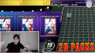 I Opened 20 FREE ALL STAR PACKS + My LAST CHANCE On the LEVEL 36 ASCENSION BOARD! GTS #30 NBA 2K21