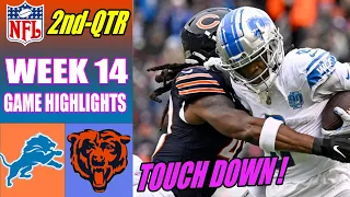 Chicago Bears vs Lions FULL GAME 2nd QTR WEEK 14 (12/10/2023) | NFL Highlights 2023