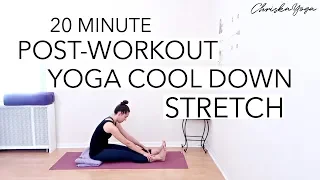 20 Min Post Workout Yoga Cool Down Stretch | HIIT Cool Down | ChriskaYoga