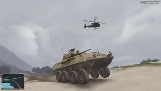 GTA V Trevor's Army LEWD APC Tank Rampage + Six Star Escape(RDE 3.1.6)