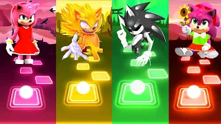 Amy vs Fleetway Super Sonic vs Dark Sonic Exe vs Baby Amy - Tiles Hop Edm Rush