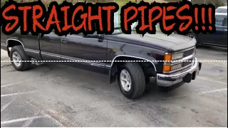 1998 Chevy Silverado 5.7L  EXHAUST w/ STRAIGHT PIPES!!