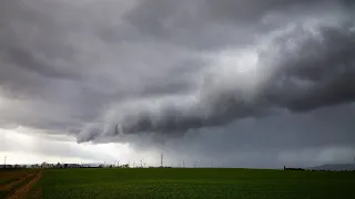 GEWITTER mit schönen Strukturen bei Bingen am Rhein 27.03.2021 | Extremwetter Deutschland