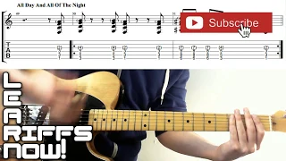 ALL DAY AND ALL OF THE NIGHT The Kinks Guitar Lesson Intro Riff w/Tab