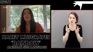 Kacey Musgraves "Rainbow" in ASL One World Together