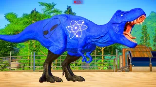 DINOSSAURO REX AZUL vs CERATOSSAURO | Jurassic World Evolution 4K | Jogo de Dinossauro