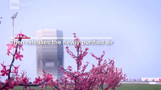 Smog eating tower cleans Beijing's air