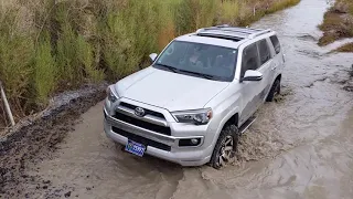 Mojave River crossing in a 2015 4Runner Limited at Afton Las Vegas off road