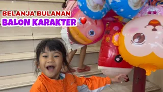 BALON KARAKTER DI BELANJA BULANAN🎈 | QIFA AGUNG