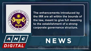 DOF: Revisions in Maharlika Fund IRR within bounds of law | ANC