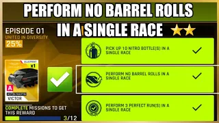 Asphalt 9 | Perform No Barrel Rolls in a Single Race | Episode 01 Mission | European Season | Manual