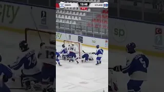 Great effort by Icelander Goalie! | Israel vs Iceland IIHF World Championships