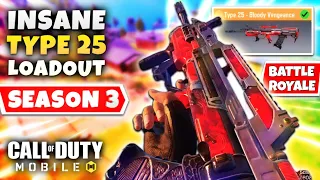 *OG* TYPE 25 Loadout Is Back In Season 3 Battle Royale | COD Mobile | ZERO Recoil Type 25 Gunsmith