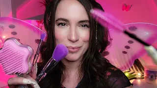 ASMR - Butterfly Girl Does Your Makeup, Eyebrows & Hair (Layered)