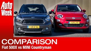 Fiat 500X vs Mini Countryman - English subtitled