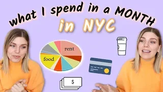 What I Spend in a MONTH, living in NYC at 24 (millennial money??)