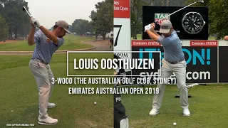 Louis Oosthuizen Golf Swing 3 Wood (DTL & FO views), Emirates Australian Open, Sydney 2019.