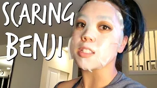 SCARING BENJI - November 07, 2016 -  ItsJudysLife Vlogs