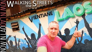 Walking the Streets of Vientiane Laos | Now in Lao