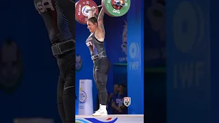 Kate Vibert (81kg 🇺🇸) 145kg / 320lbs C&J Slowmo! 2024 World Cup #weightlifting #slowmo