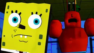 SPONGEBOB GETS TRAPPED INSIDE LARRYS GYM.. - Around The Clock at Bikini Bottom