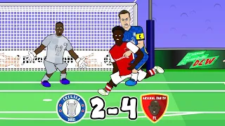 Chelsea vs Arsenal: 2-4! (442oons Parody)