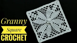 Cómo tejer éste lindo Cuadrado a Crochet/Granny Square crochet/carpeta a ganchillo video tutorial