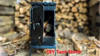 Ammo Can Tent Wood Stove:DIY Hot Tent