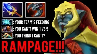 HUSKAR MID IS BACK 1v5 RAMPAGE Crazy Team Feed vs Anti Mage Late Game Battle Epic Comeback Dota 2