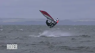 BooM windsurfing session,  sunny Scotland March 24