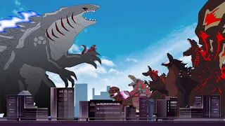 30 MINUTES OF GODZILLA vs SHARKZILLA, GHIDORA, KING KONG - Godzilla Cartoon Compilation