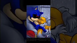 Sonic.exe and tails sad story #sonic #tails #edit #shortfeed #viral  #youtubeshorts