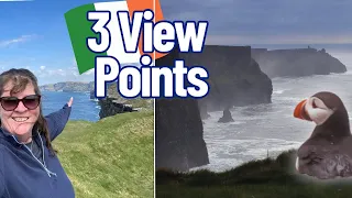 The CLIFFS OF MOHER in three locations.