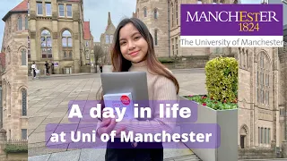 a day in life at Uni of MANCHESTER| part-time job, full day of classes & more| UoM diaries 05